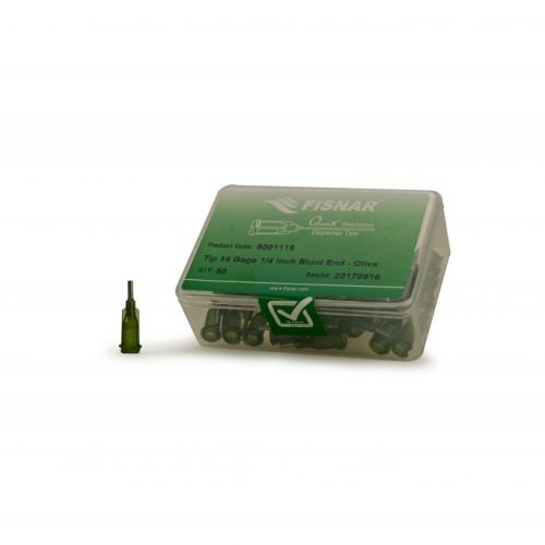 Fisnar 14ga Olive 1/4 "Stumpfe Endspitze - 50er Pack