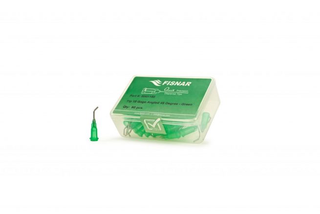 Fisnar 18ga Green 0.5" 45 Blunt End Tip - 50 Pack