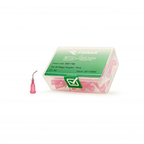 Fisnar 20ga Pink 0.5 "45 Blunt End Tip - 50 Pack