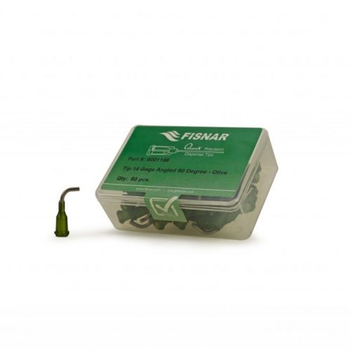 Fisnar 14ga Olive 0.5 "90 Blunt End Tip - 50 Pack