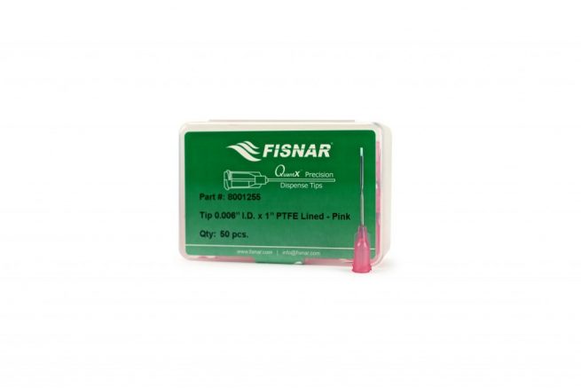 Fisnar Pink 0.006" I.D. PTFE Lined Tip - 50 Pack