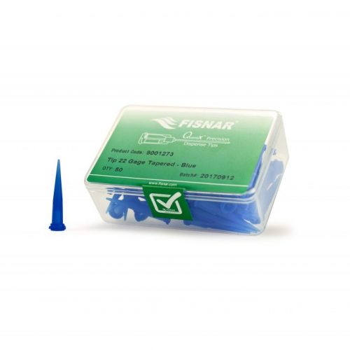 Fisnar 22ga Blue 0.016 "ID Tapered Tip - 50 Pack