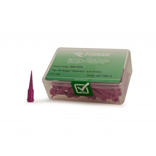 Fisnar 30ga Lavender Tapered Tip 0.015 ID - 50 Pack