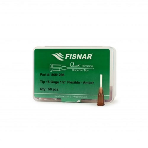 Fisnar 15ga Amber 0.5 "Flexibel spets - 50-pack