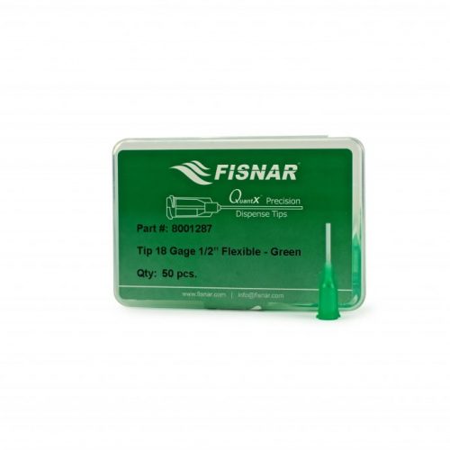 Fisnar 18ga Green 0.5" Flexible Tip - 50 Pack