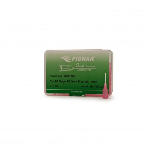 Fisnar 20ga Pink 0.5" Flexible Tip - 50 Pack