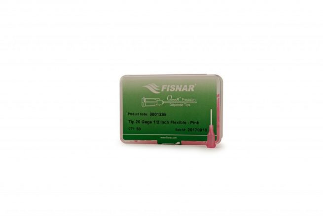 Fisnar 20ga Pink 0.5" Flexible Tip - 50 Pack