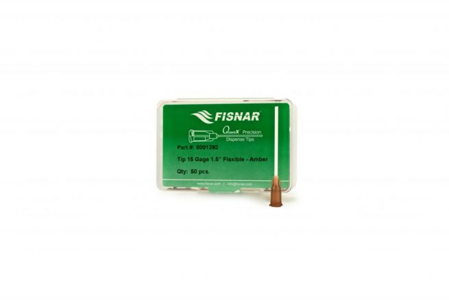 Fisnar 15ga Amber 1.5 "Flexibel spets - 50-pack