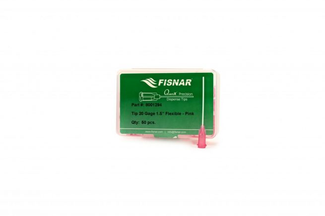Fisnar 20ga Pink 1.5 "Flexibel spets - 50-pack